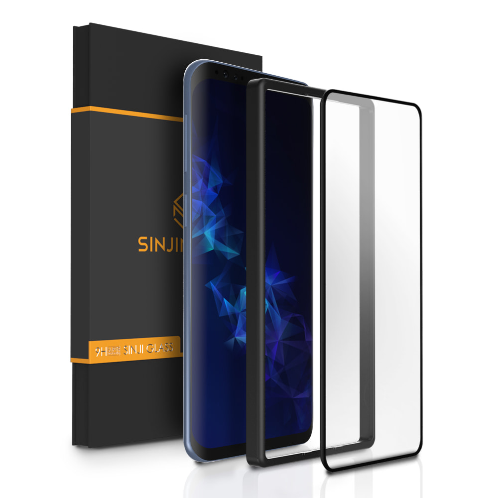 신지모루 갤럭시 S9플러스 3세대 하이브리드 쉴드 강화유리 액정보호필름